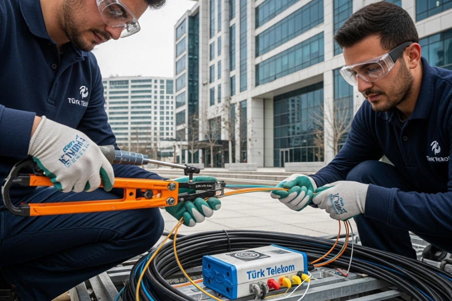 Türk Telekom Fiber Kablo Çekimi